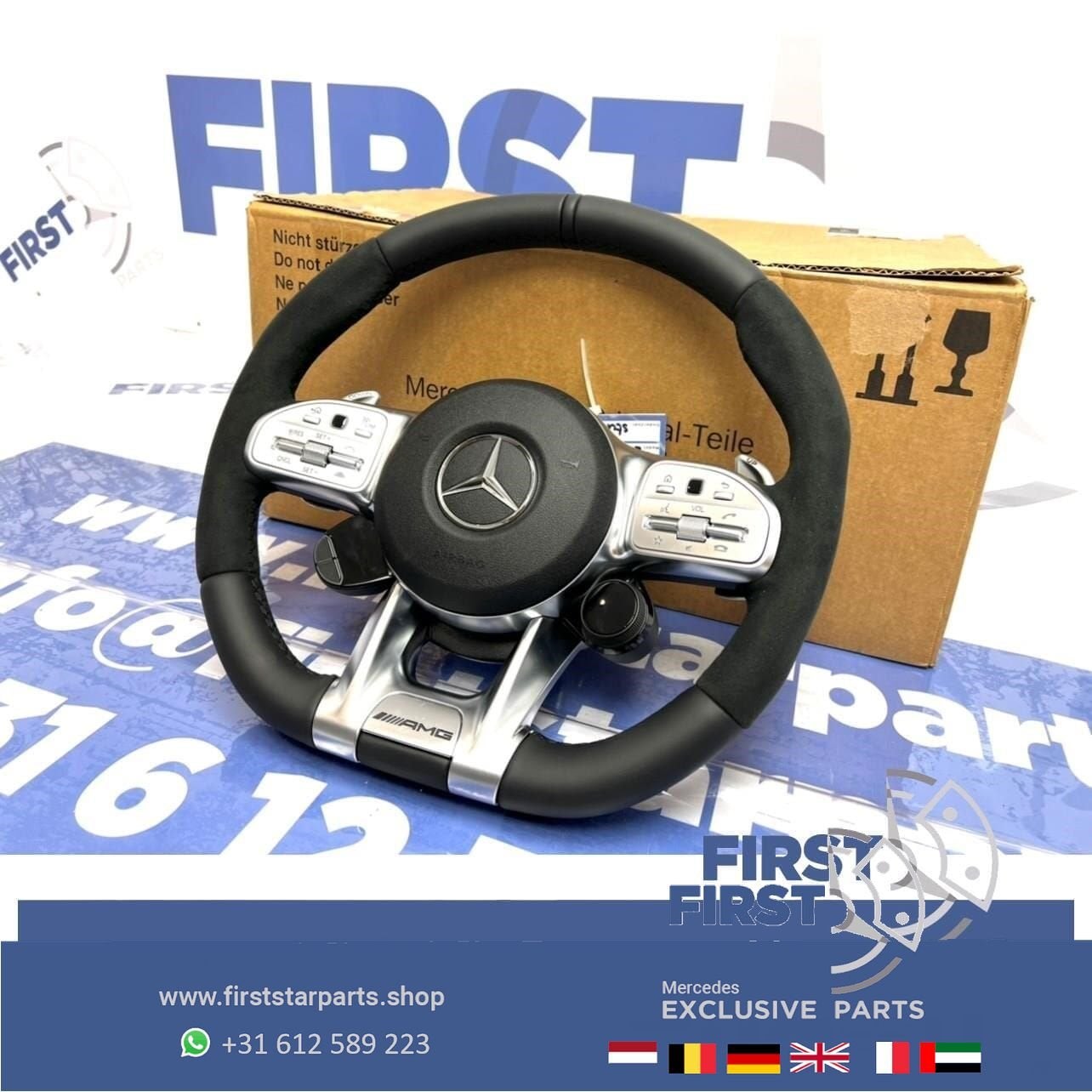 2022 AMG STUUR + AIRBAG A45 CLA45 C63 E63 GLC63 GLE63 GT63 G, Gebruikt, -, Ophalen of Verzenden, -
