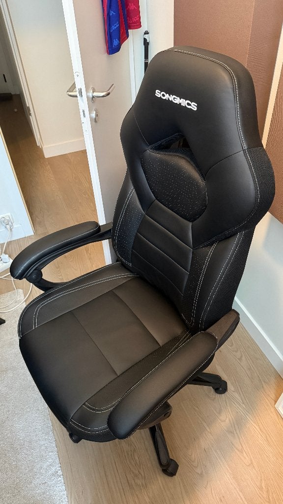 Chaise de gaming / bureau en parfait état, Huis en Inrichting, Ophalen, Zwart, Bureaustoel, Ergonomisch