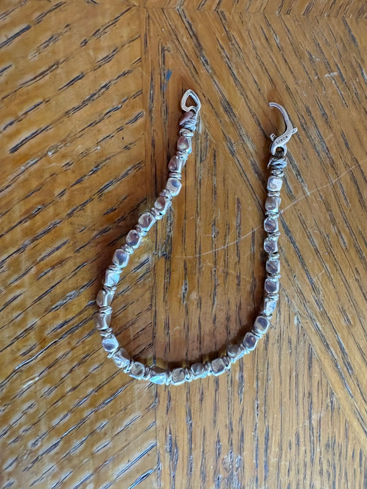 Zilver spada armband, 1 bedel, Ophalen of Verzenden, Gebruikt, Zilver