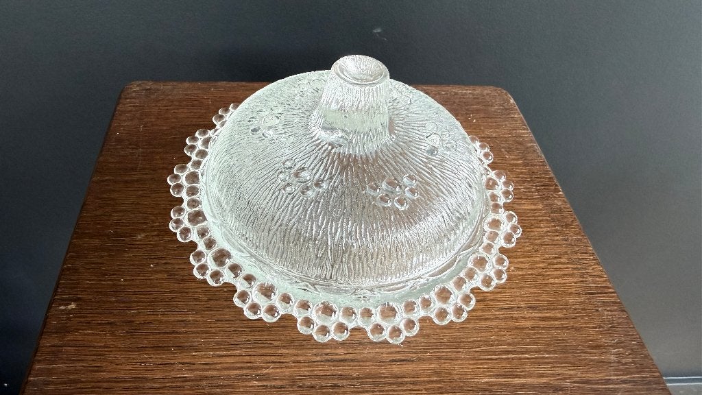 Vintage Masserini Barocco bonbonnière – Italiaans glas, Antiek en Kunst, Ophalen of Verzenden