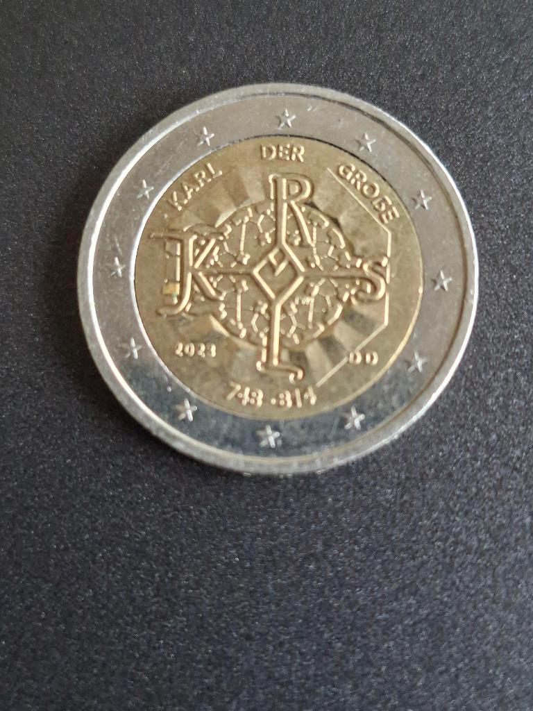 2023 D Duitsland 2 euro 1275 jaar Karel de Grote, München, Postzegels en Munten, Verzenden, Duitsland, 2 euro, Losse munt