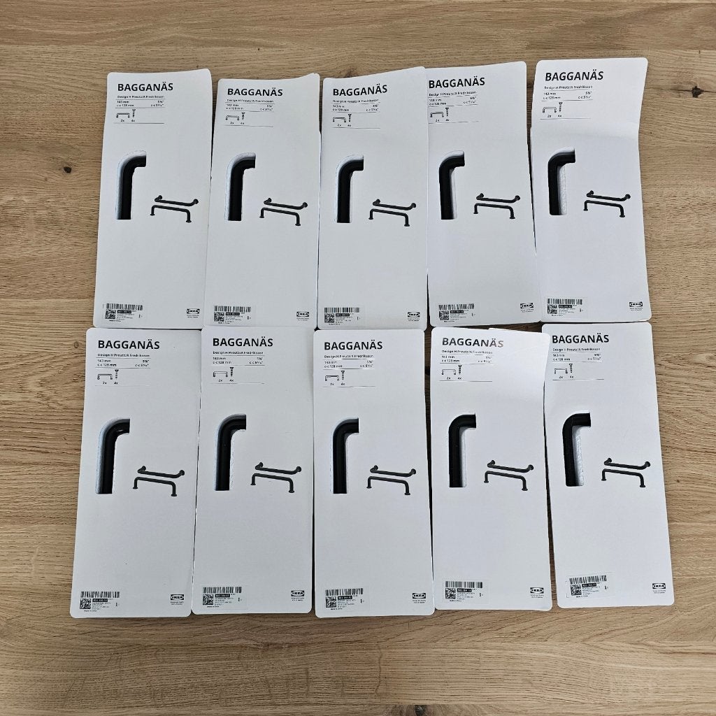 IKEA BAGGANÄS 20x Zwarte Handgrepen 143 mm – NIEUW, Huis en Inrichting, Ophalen, Nieuw, Zwart
