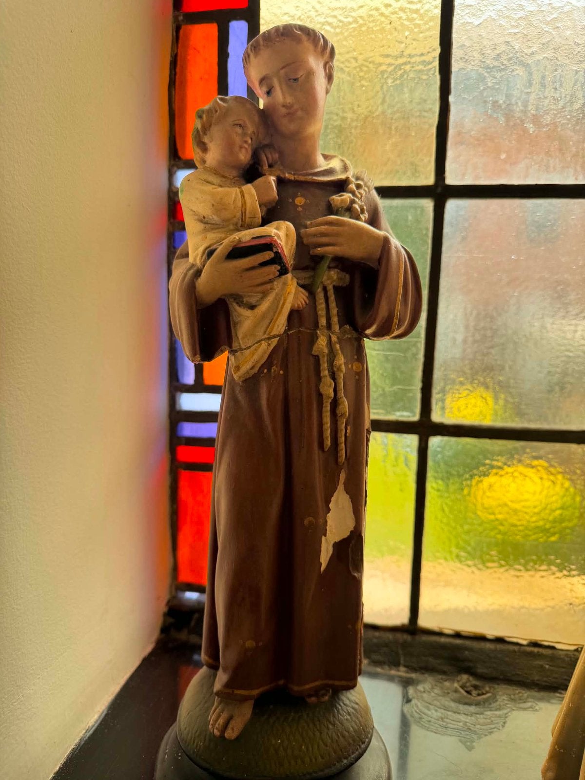 Sint antonius beeld, Ophalen