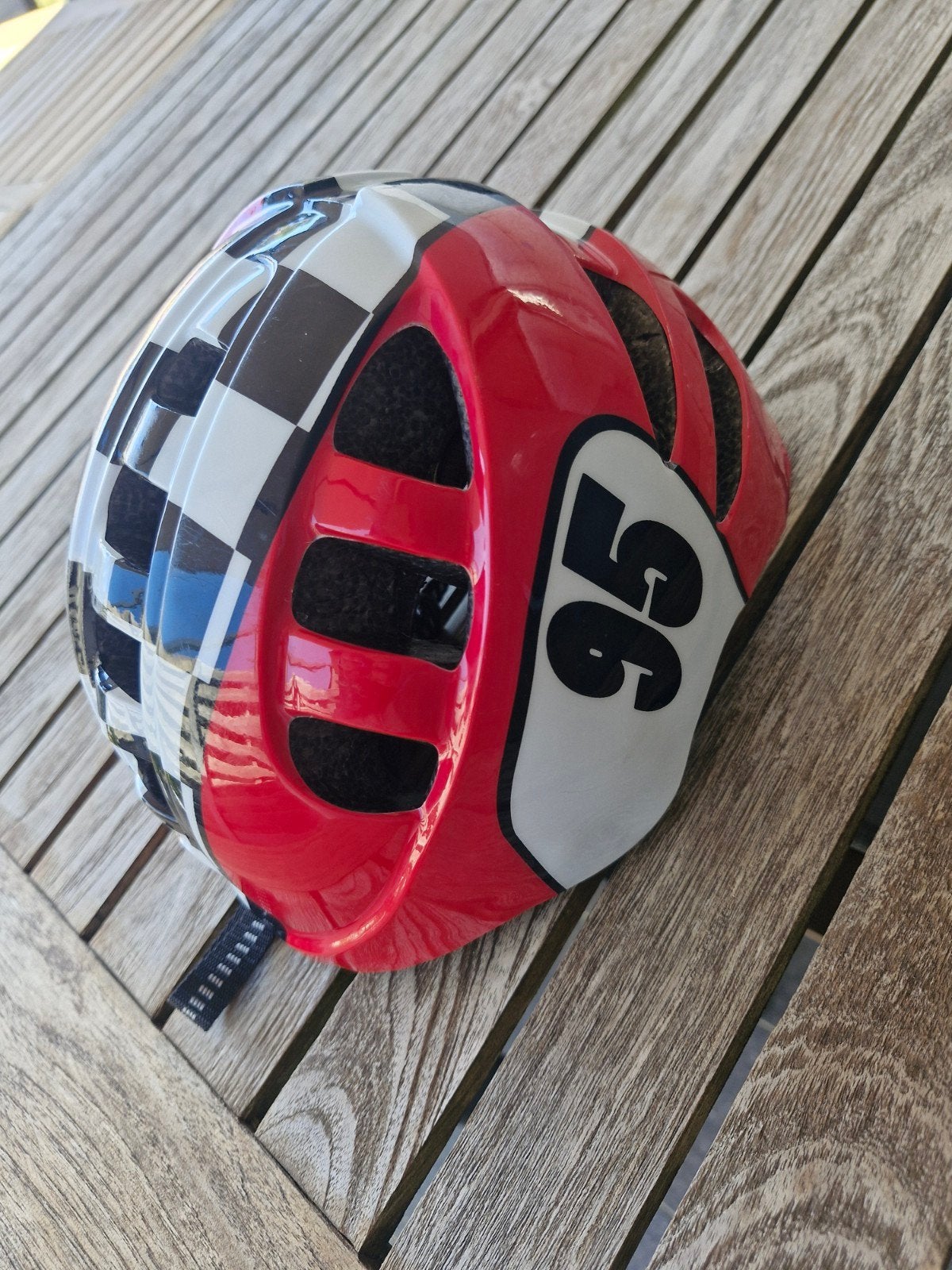 Te koop : Kinderhelm optimiz rouge 95, maat XS, Fietsen en Brommers, Ophalen, XS