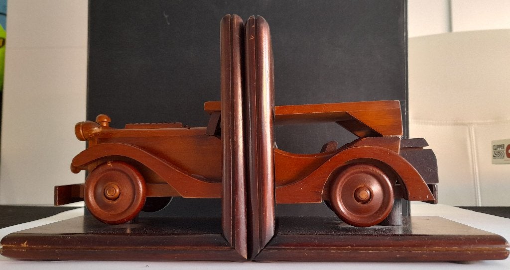 Zéér mooie en originele - AUTO - boekensteunen, Boeken, Ophalen of Verzenden