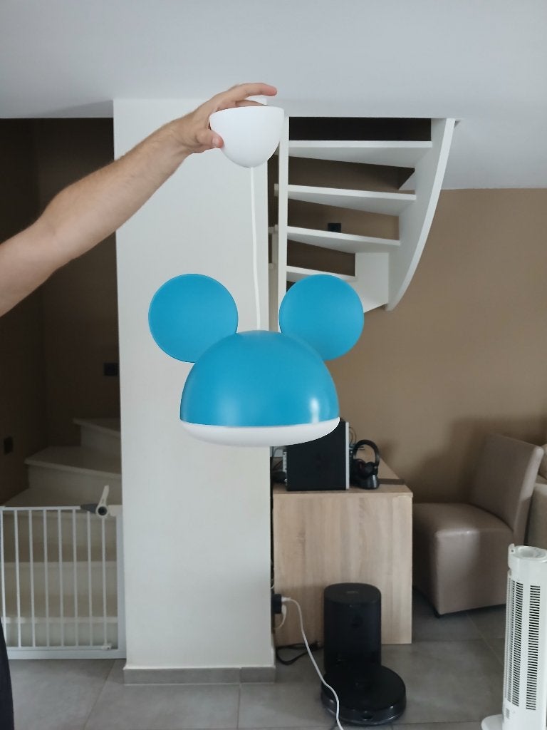 Lamp Mickey Mouse, Ophalen, Zo goed als nieuw, Kunststof, E27 (groot)