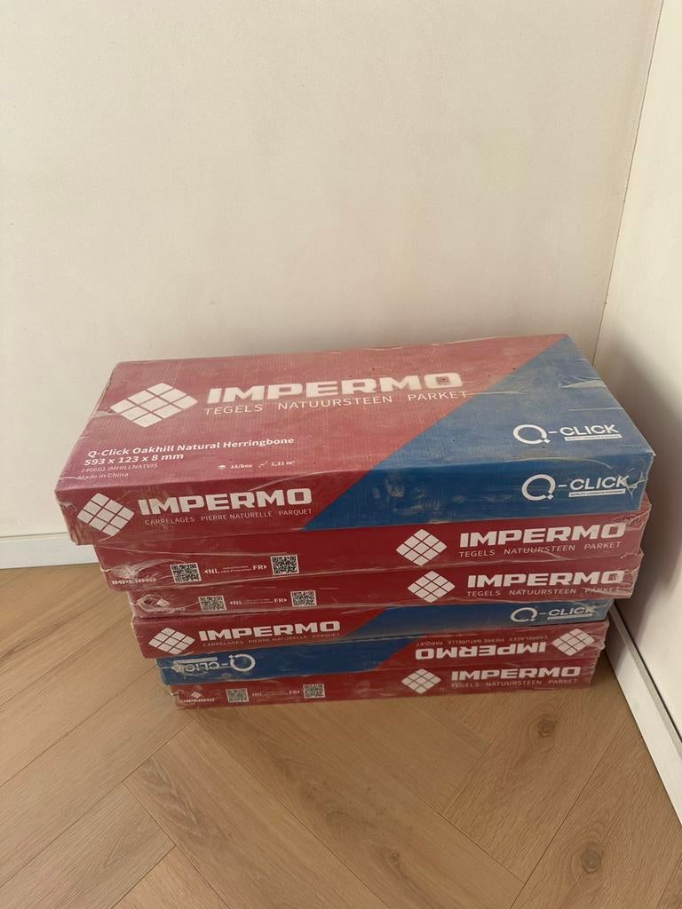 Visgraat laminaat te koop, Enlèvement, Comme neuf, Aggloméré