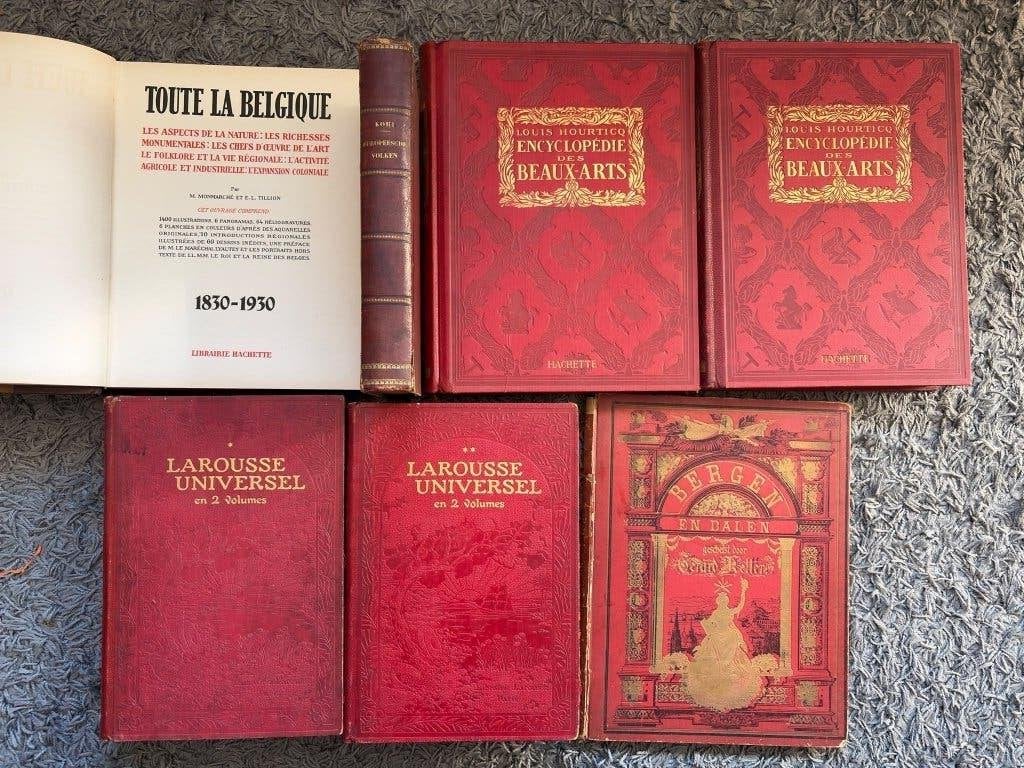 Livres anciens, dont Larousse Universel, Beaux-Arts, Enlèvement ou Envoi, 19e siècle, Diverse auteurs, Utilisé