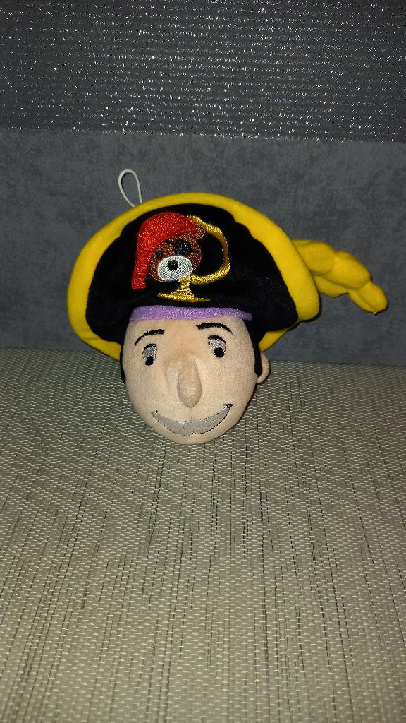 Piet Piraat knuffel hoofdje, Ophalen of Verzenden, Zo goed als nieuw