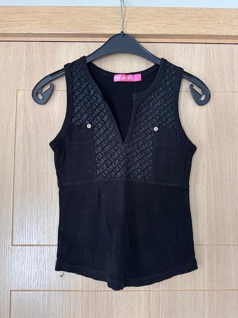 Topje MNG Jeans maat S (nr7077, Zwart, MNG, Ophalen of Verzenden, Gedragen