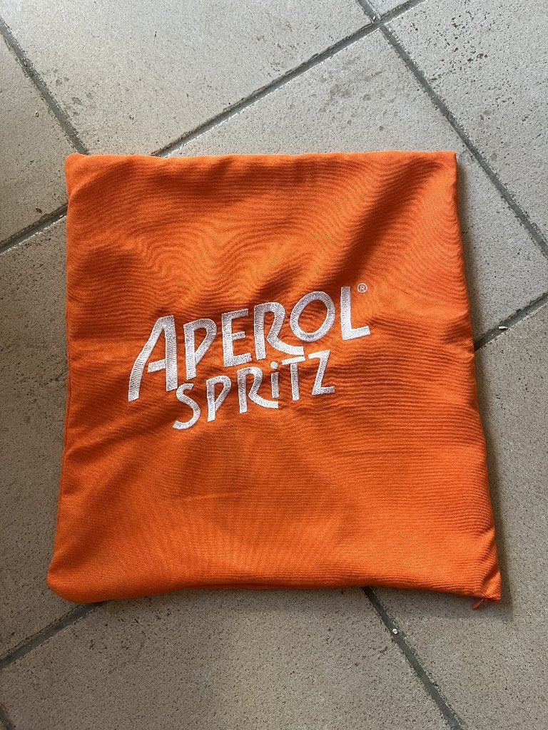 Kussenhoes Aperol Spritz 40x40cm, Housse amovible, Enlèvement, Autres marques, Orange