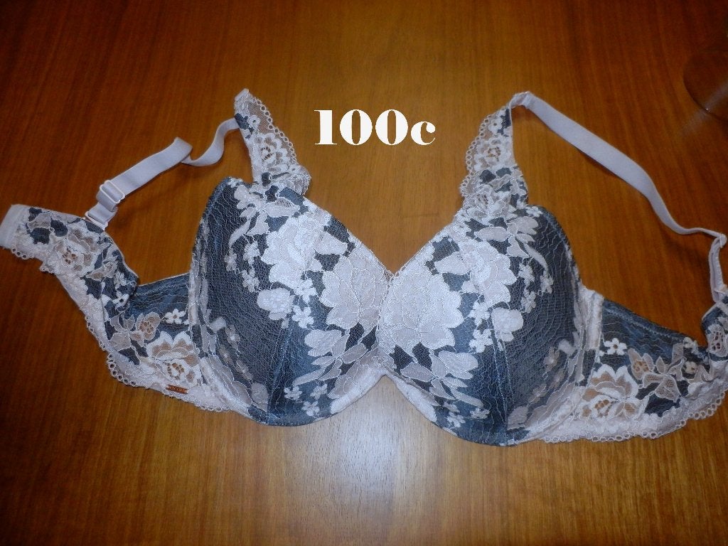 (147) -soutien gorge femme t.100c gris rose - escort -, Escort, Ophalen of Verzenden, Grijs, BH