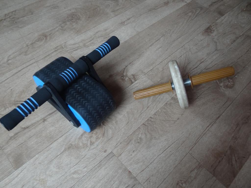 Halter +2  rollers voor buikspieren, Sport en Fitness, Fitnessmaterialen, Ophalen