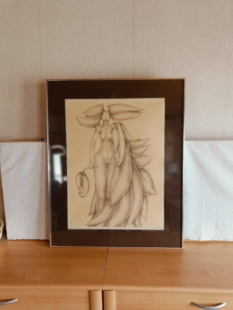Pentekening, Antiek en Kunst, Ophalen