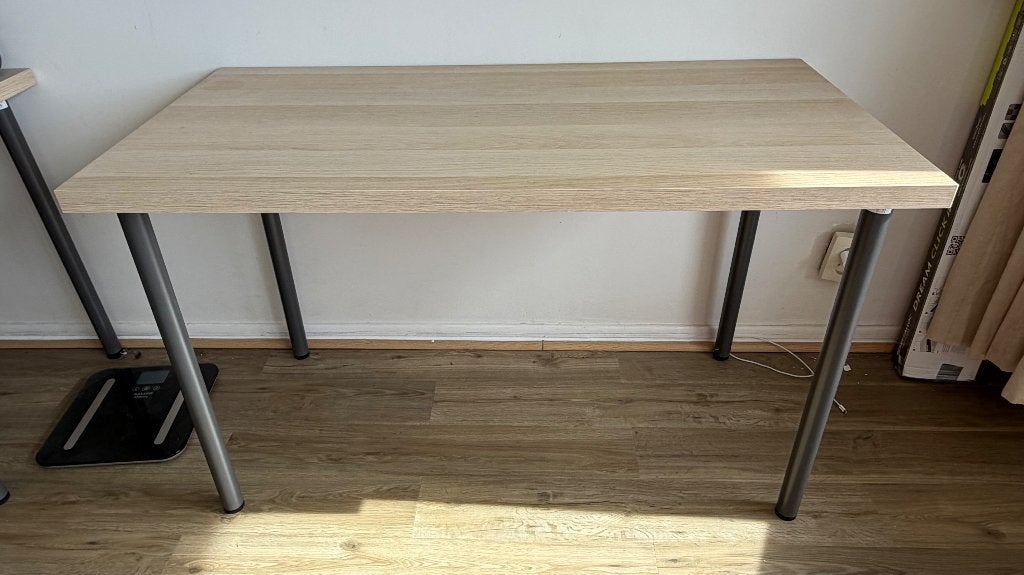 Bureau IKEA effet chêne clair 120x60 cm, 120 cm, Enlèvement, Utilisé, IKEA