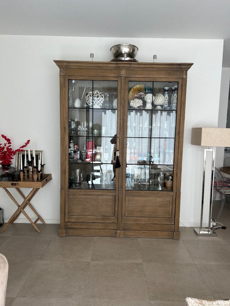 Vitrinekast flamant, Huis en Inrichting, Ophalen, Met deur(en), Flamant, 200 cm of meer