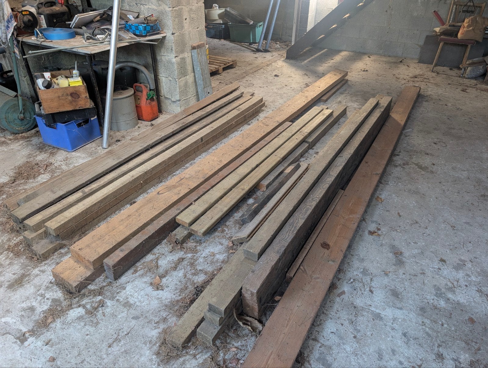 hout geïmpregneerd balken en juffers, Doe-het-zelf en Bouw, Ophalen, Nieuw, Geïmpregneerd
