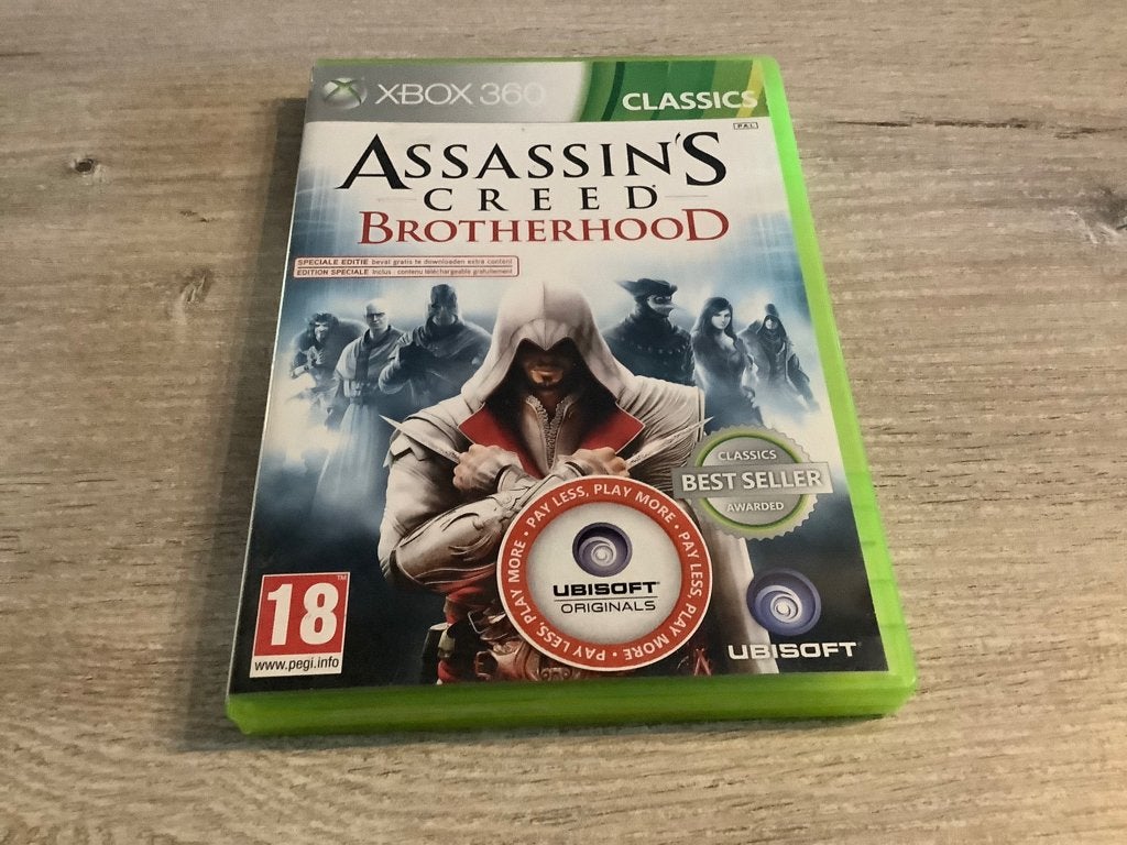 X-Box 360 Assin's Creed Brotherhood game, Games en Spelcomputers, Games | Xbox 360, Avontuur en Actie, Gebruikt, Vanaf 18 jaar