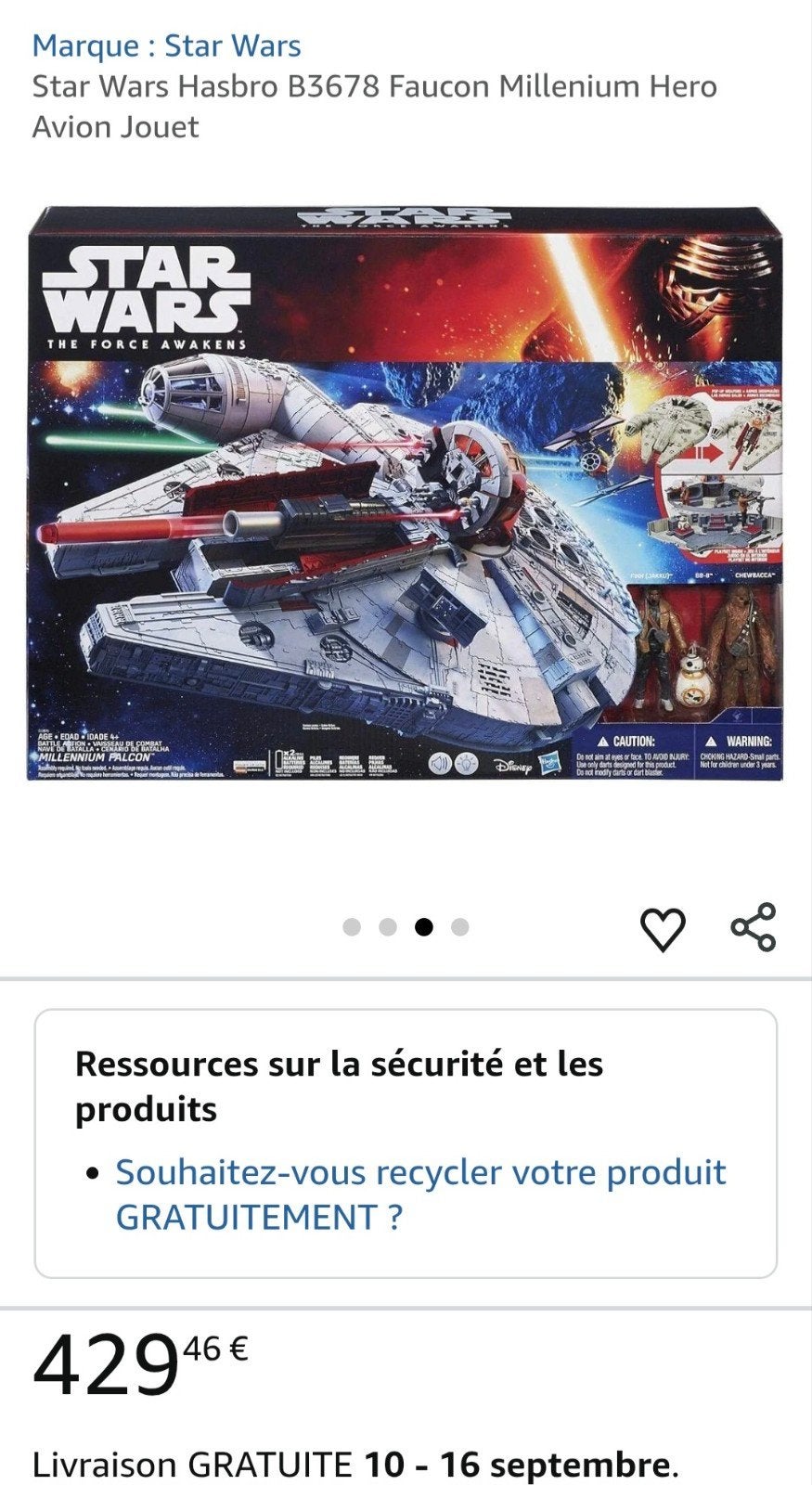 Star Wars milenium falcon 2015, Verzamelen, Ophalen, Zo goed als nieuw