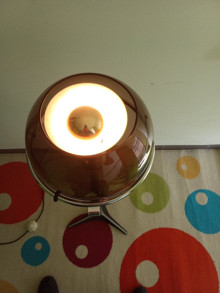 vloerlamp globe 2000, Ophalen, Verlicht, Gebruikt, Glas