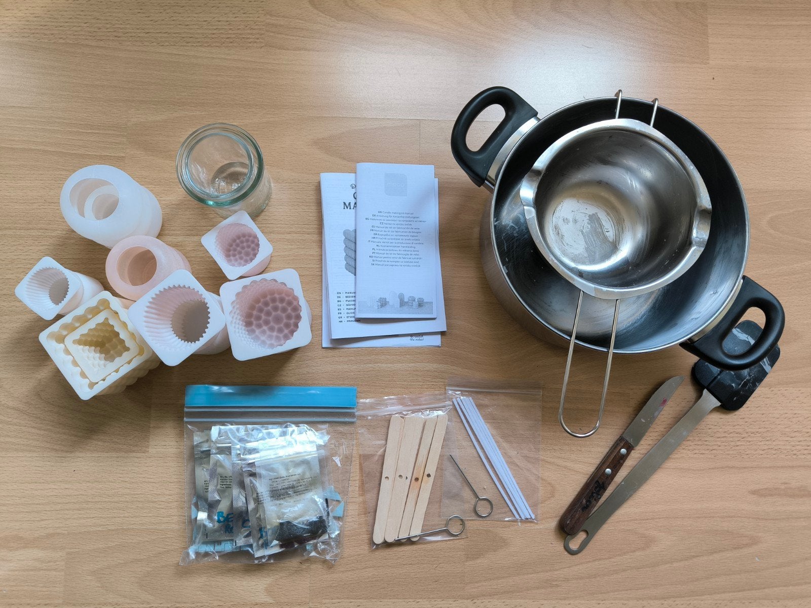 kaarsenmaakset / DIY-pakket kaarsen maken, Enlèvement, Utilisé, Fait main, Kit de bricolage