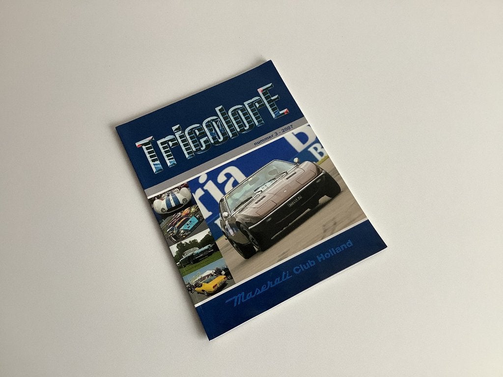 Maserati Tricolore magazine, Boeken, Ophalen of Verzenden, Zo goed als nieuw, Overige merken