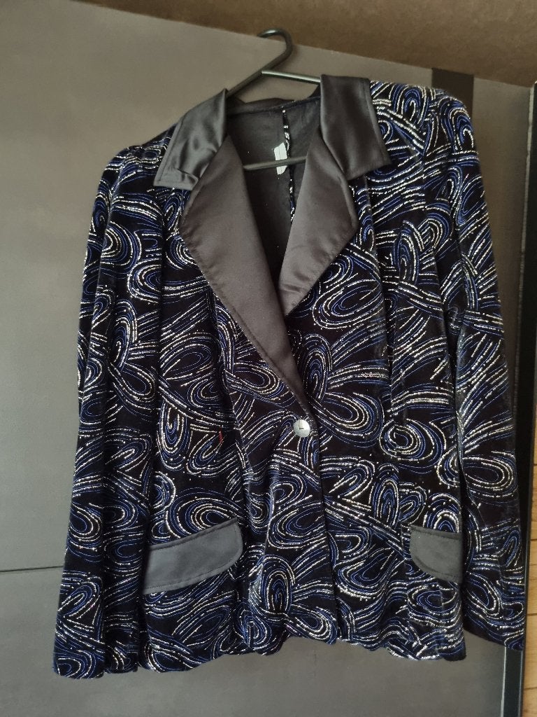 foute party jas, Kleding | Dames, Carnavalskleding en Feestkleding, Ophalen, Zo goed als nieuw, Maat 42/44 (L), Kleding