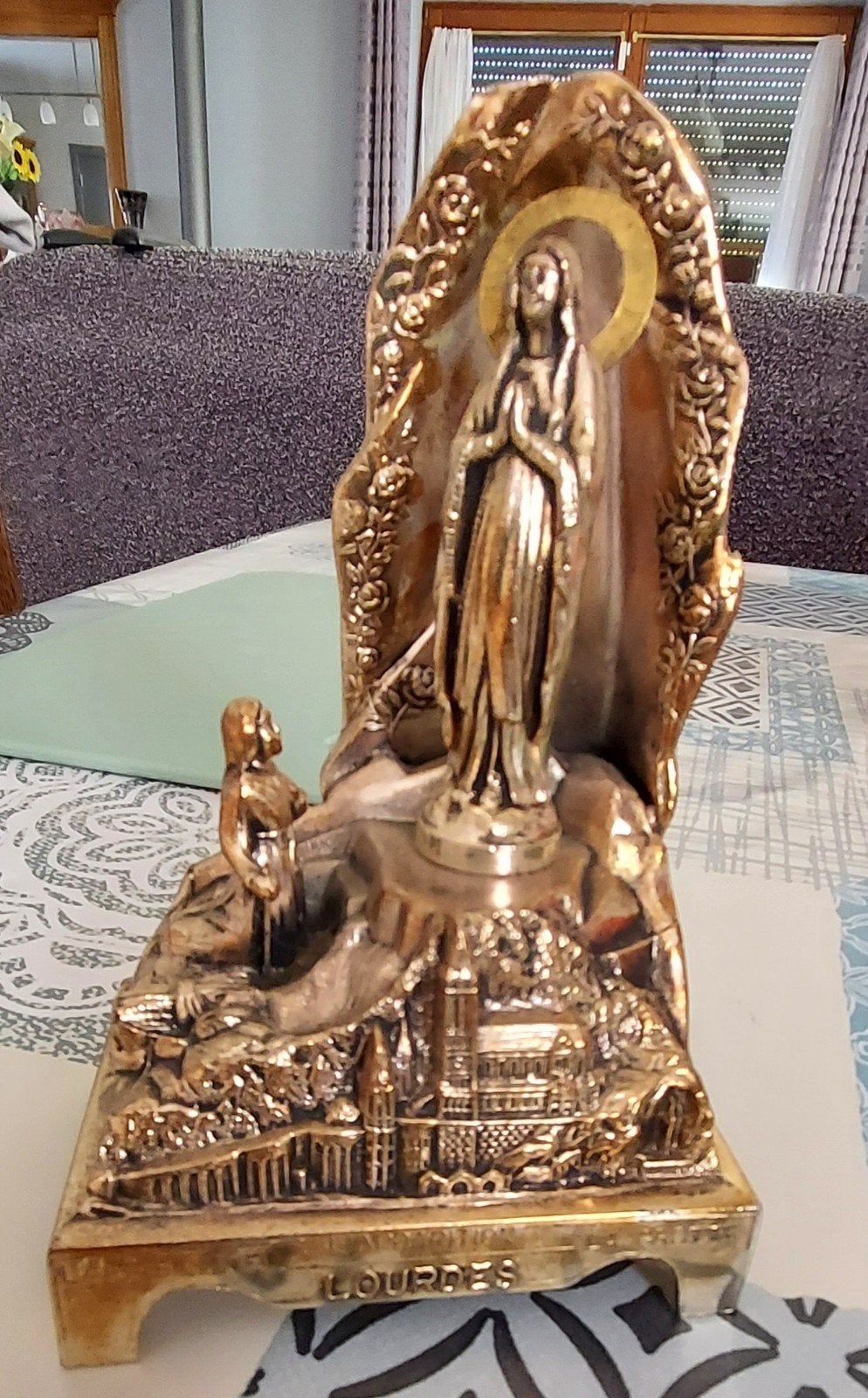 apparition st bernadette musicale 15cm sur  9cm, Ophalen of Verzenden