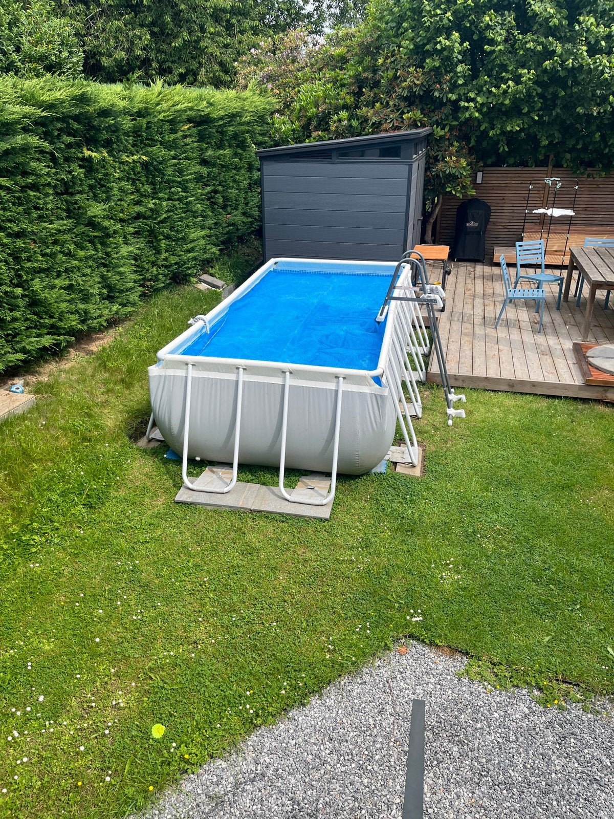 Intex Prism Frame zwembad 400x200x100, Tuin en Terras, Zwembaden, Ophalen, Zo goed als nieuw, Rechthoekig