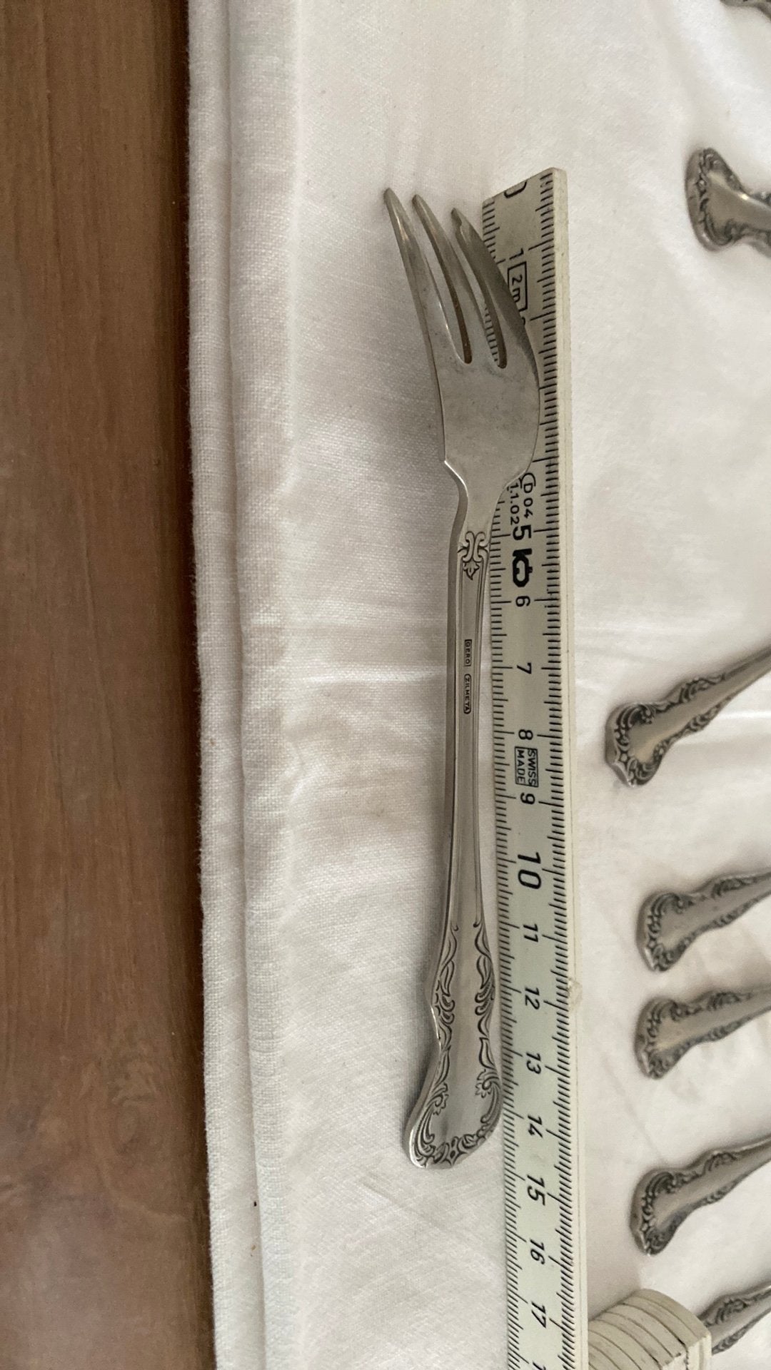 Gero zilmeta bestek. Losse bestek stukken type menuet nr 528, Antiquités & Art, Enlèvement