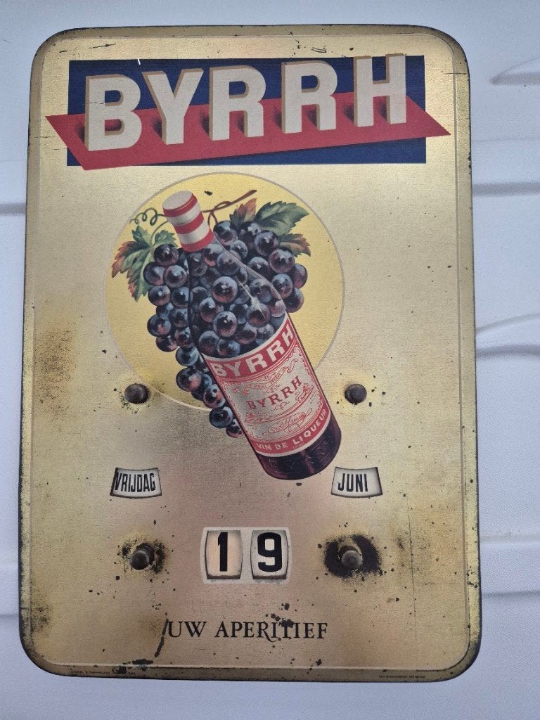 Byrrh kalender, Collections, Marques & Objets publicitaires, Enlèvement ou Envoi