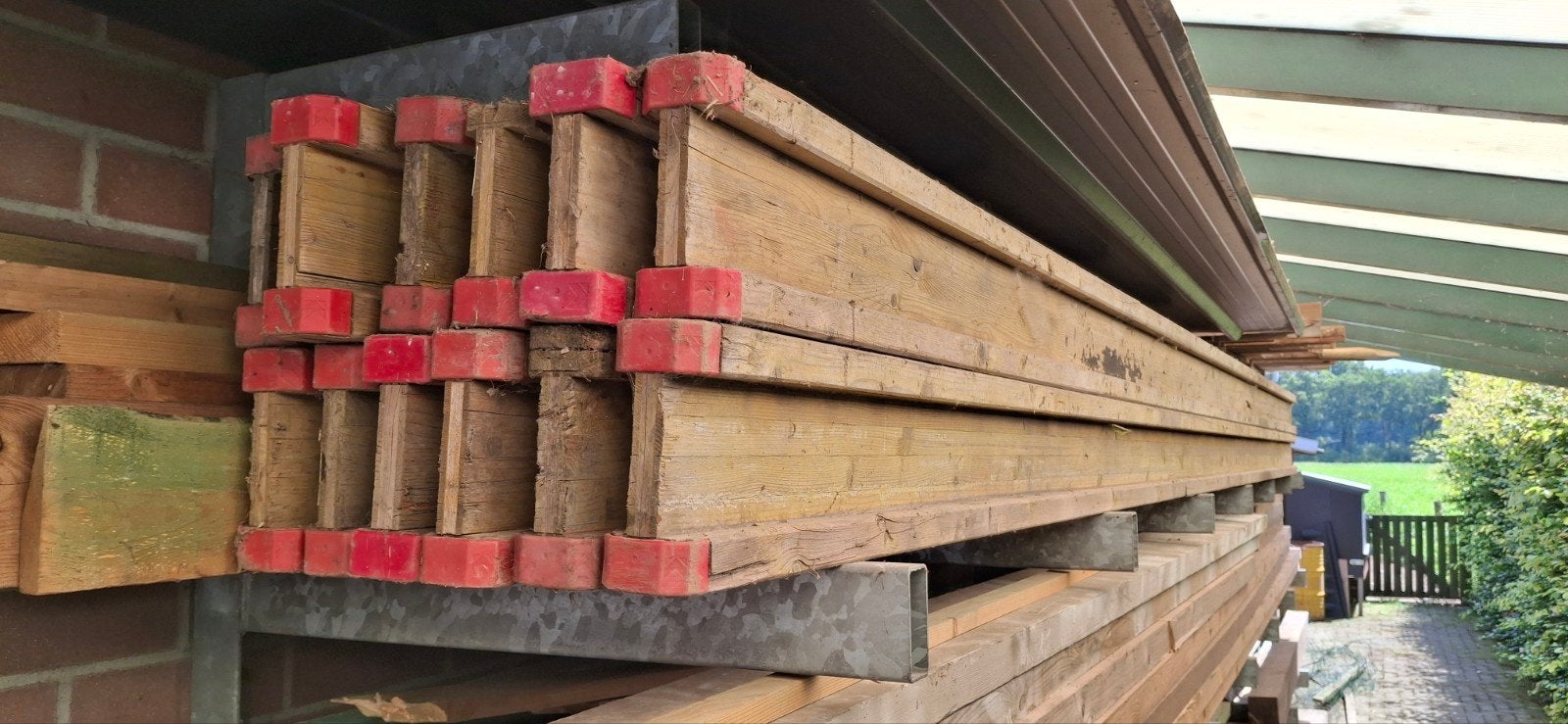Doka liggers 12 stuks van 5.9 meter, 50 mm ou plus, 300 cm ou plus, Enlèvement, Utilisé