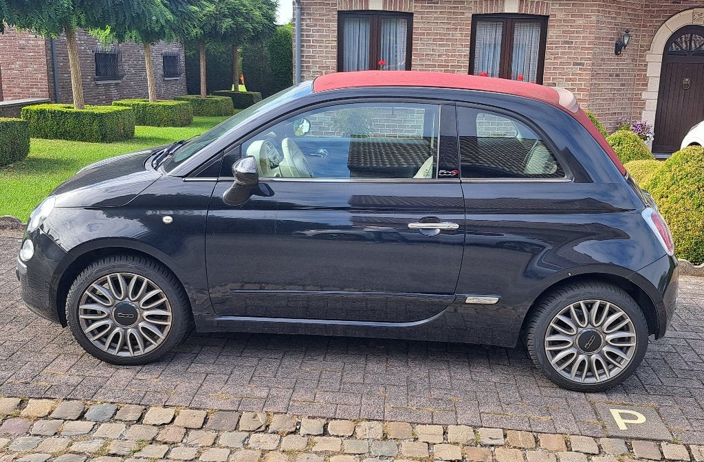 Fiat 500, 1.2 - Cabriolet état impeccable., Autos, Achat, Euro 6, Cabriolet, Boîte manuelle