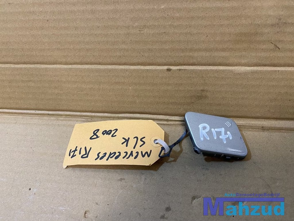MERCEDES SLK R171 zilver afdekkap sleepoog kapje 2005-2011, Auto-onderdelen, Carrosserie, Bumper, Mercedes-Benz, Gebruikt
