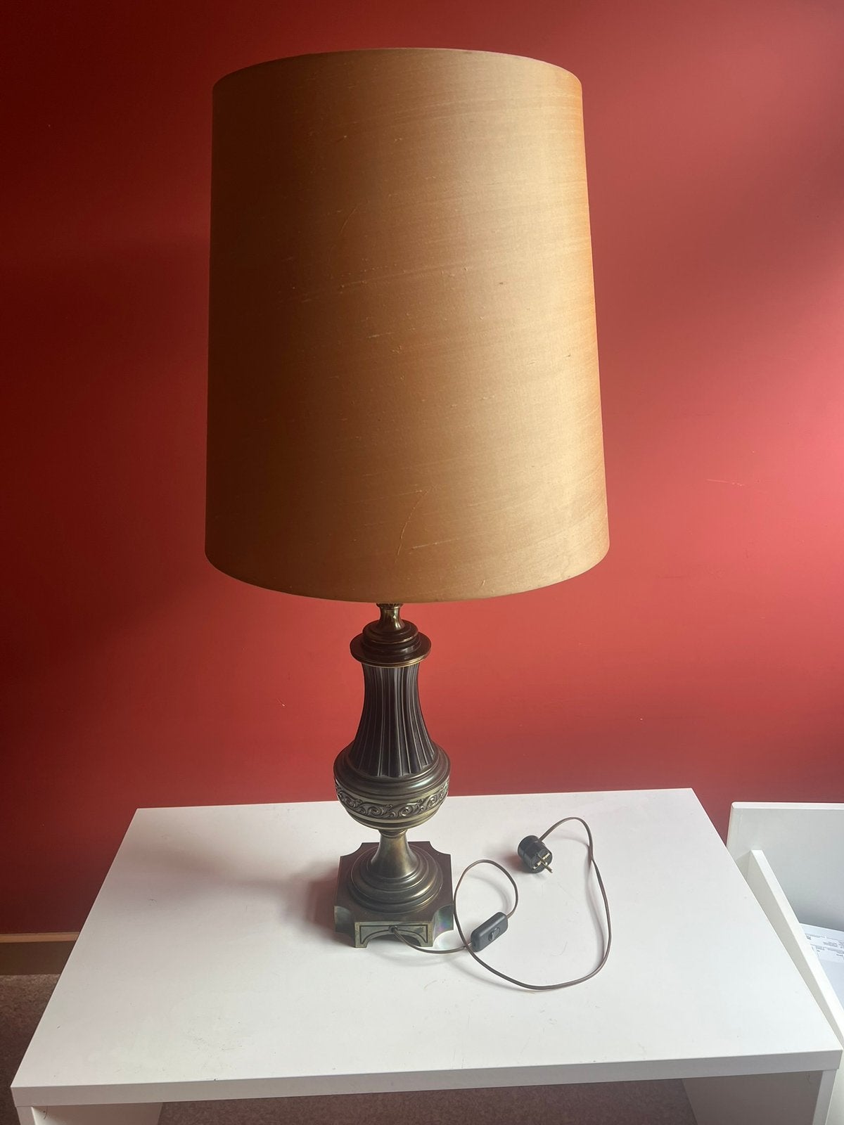 Mooie, bronzen staanlamp, Ophalen, Zo goed als nieuw