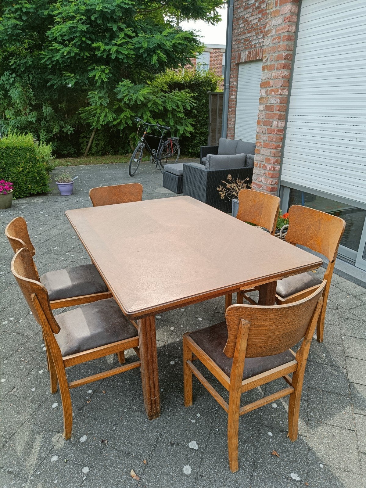 Tafel met 6 stoelen, Huis en Inrichting, Tafels | Eettafels, Ophalen
