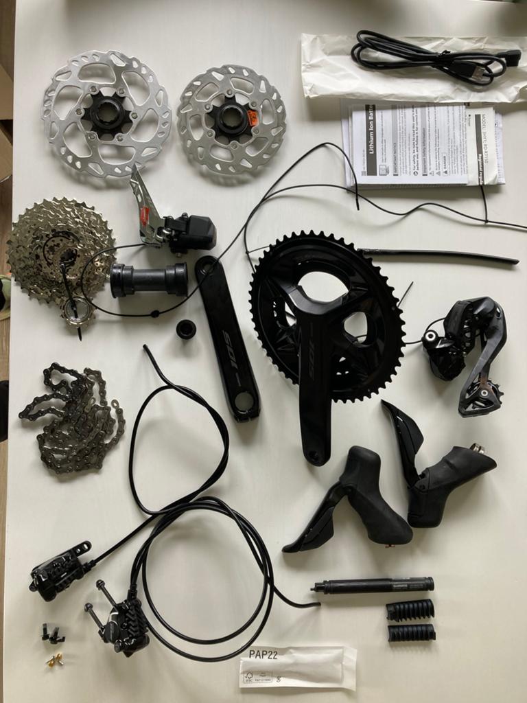 Groupe complet Shimano R7170 105 DI2 neuf, Fietsen en Brommers, Fietsonderdelen, Ophalen of Verzenden, Nieuw, Derailleur of Ketting