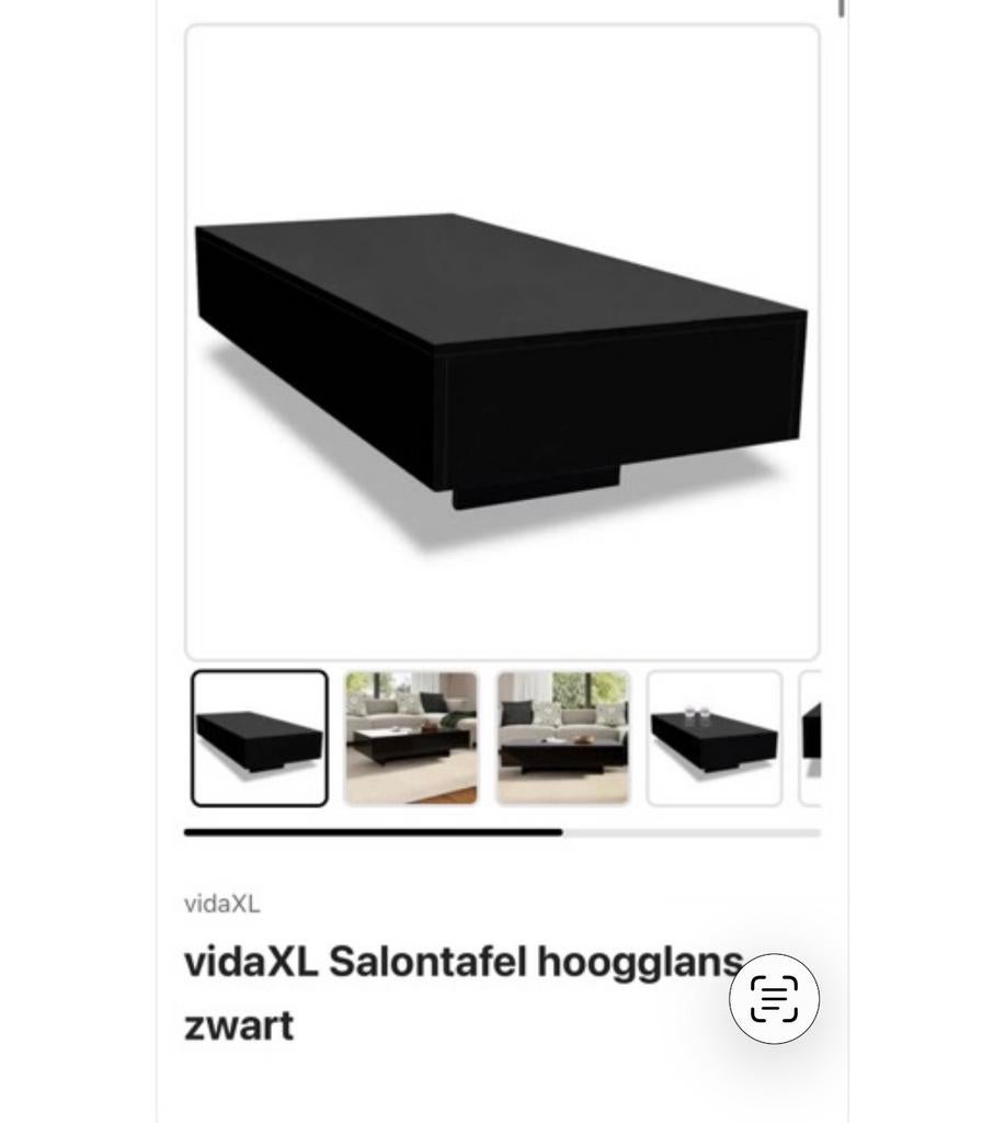 Salon tafel vida cl, Tuin en Terras, Ophalen, Zo goed als nieuw