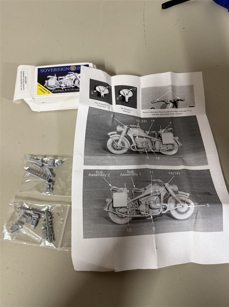 Sovereign 2000 - Zundapp KS750 update for kit 1/35th - S2KA0, Enlèvement ou Envoi, Neuf