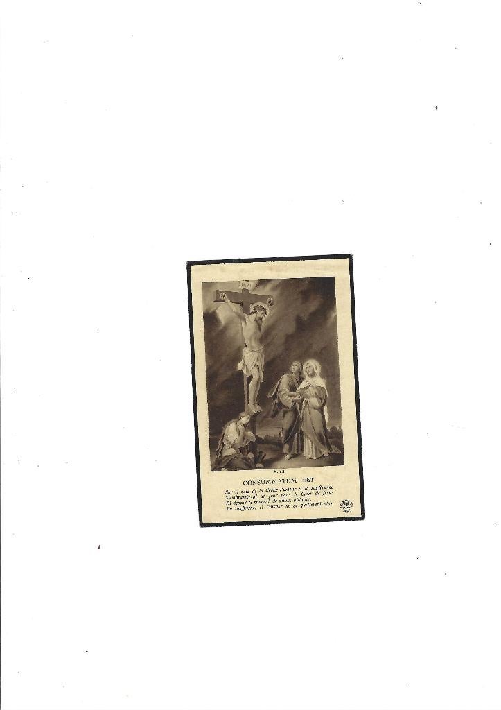 Souvenir de décès, Collections, Images pieuses & Faire-part, Enlèvement ou Envoi