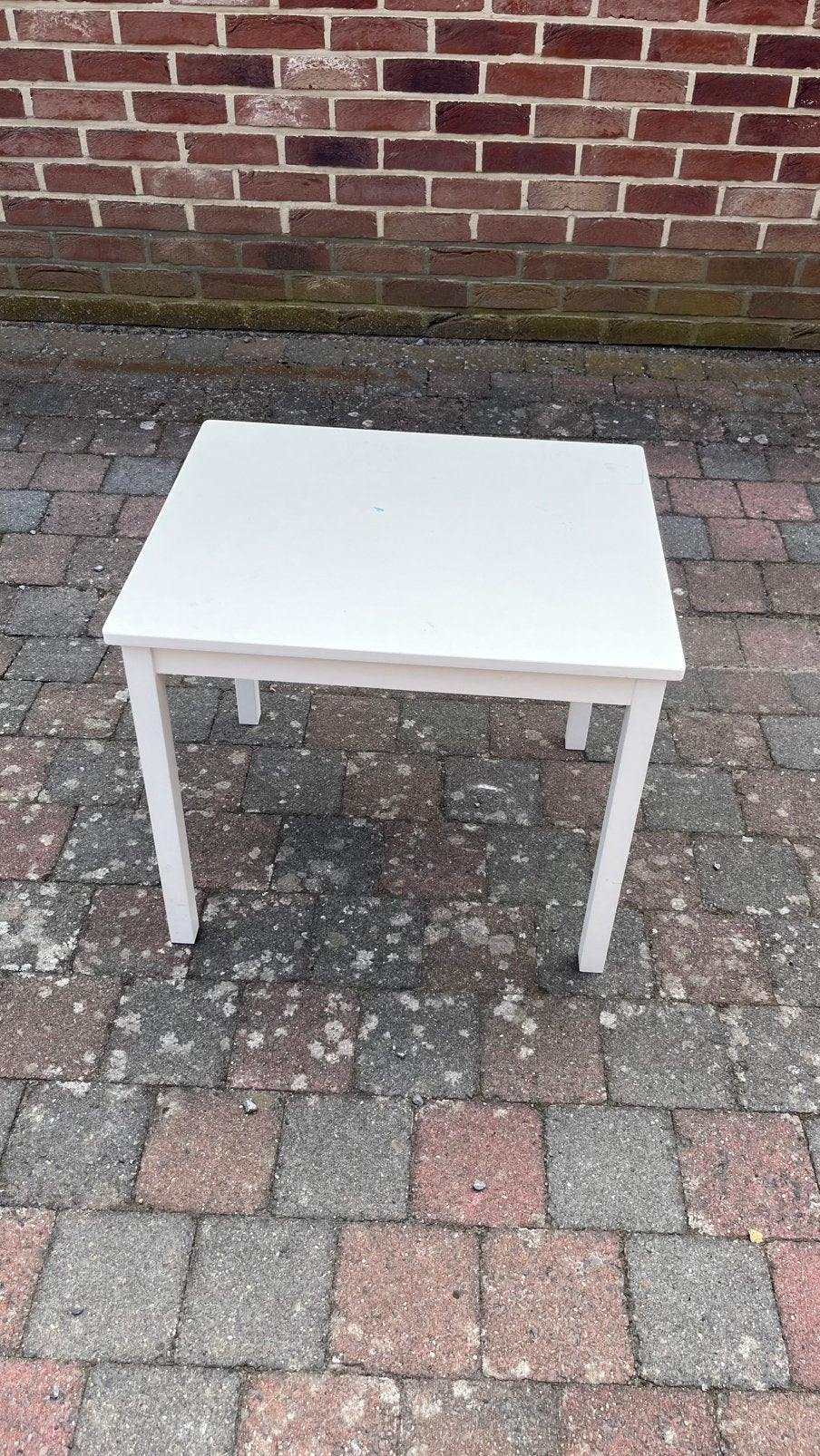 Wit ikea kindertafeltje, 55 à 75 cm, Enlèvement, Utilisé, Bois