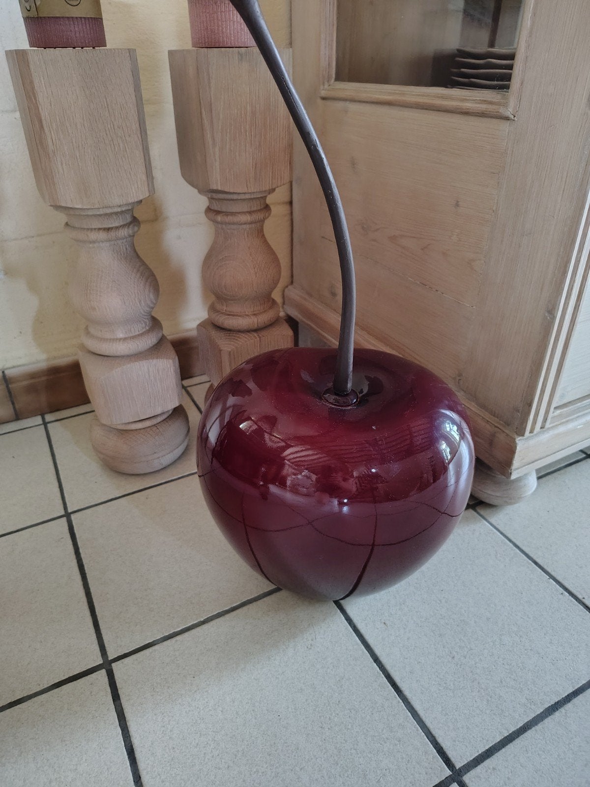 Kers als decoratie, Ophalen