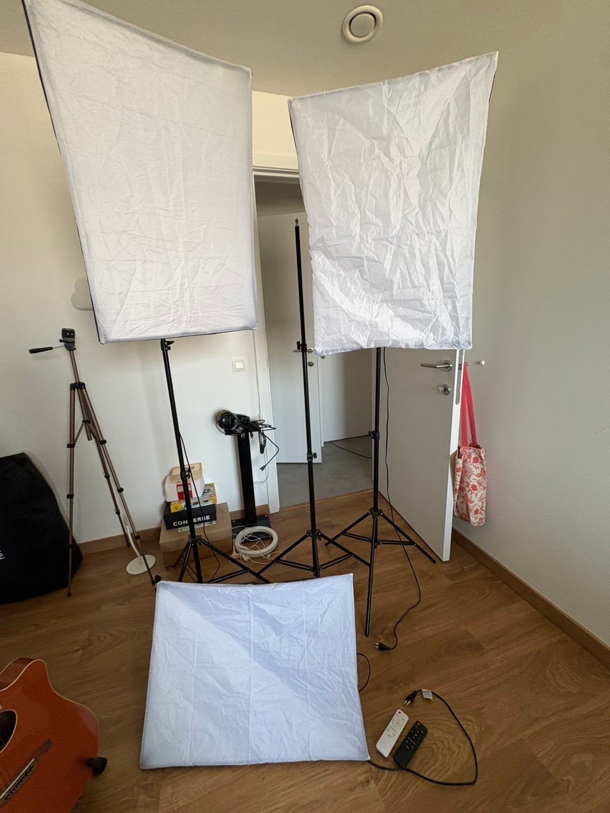 Softbox set 3 stuks, Ophalen of Verzenden, E27 (groot), Instelbaar wit, Dimbaar