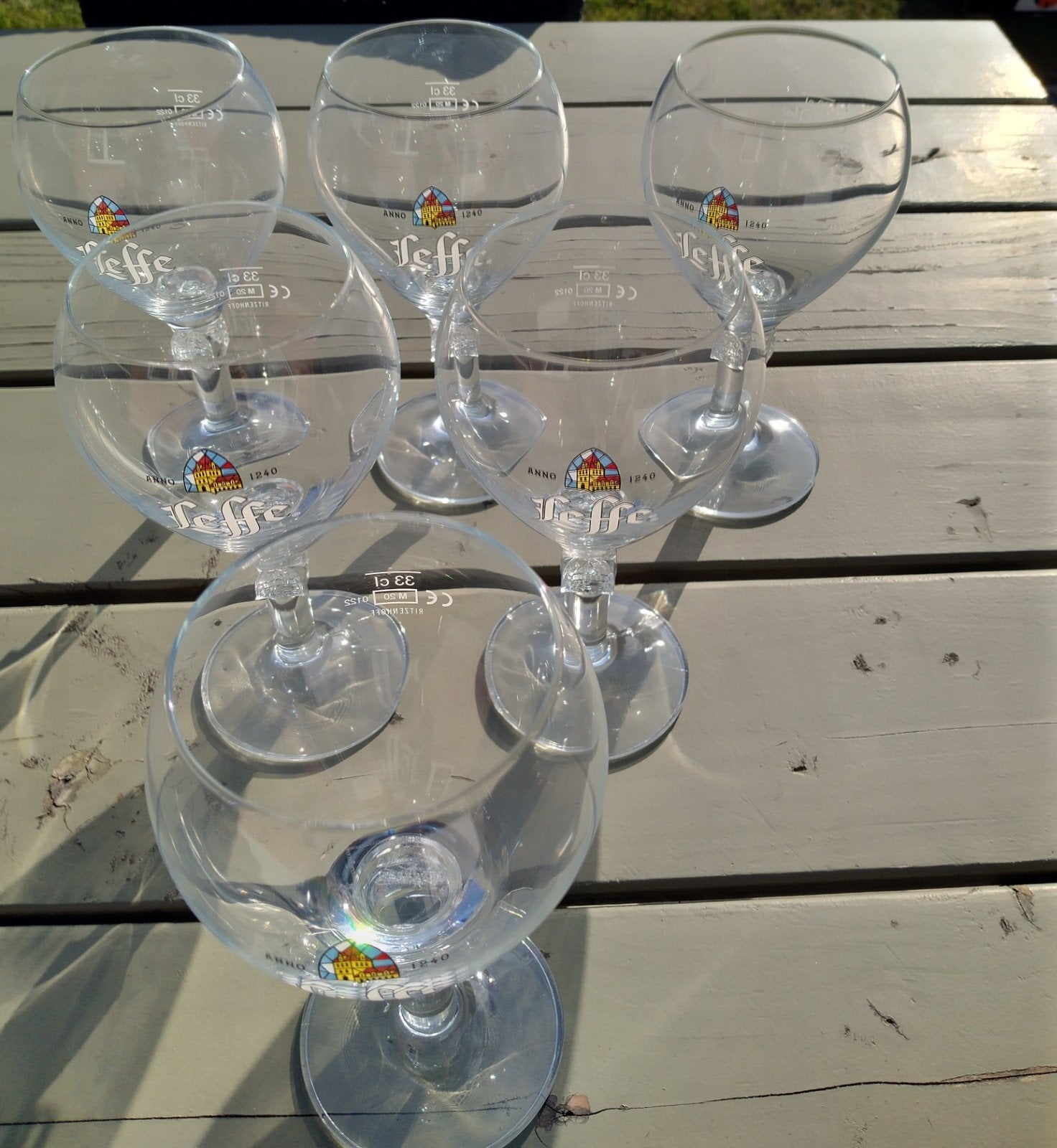 6 Leffe glazen, Ophalen