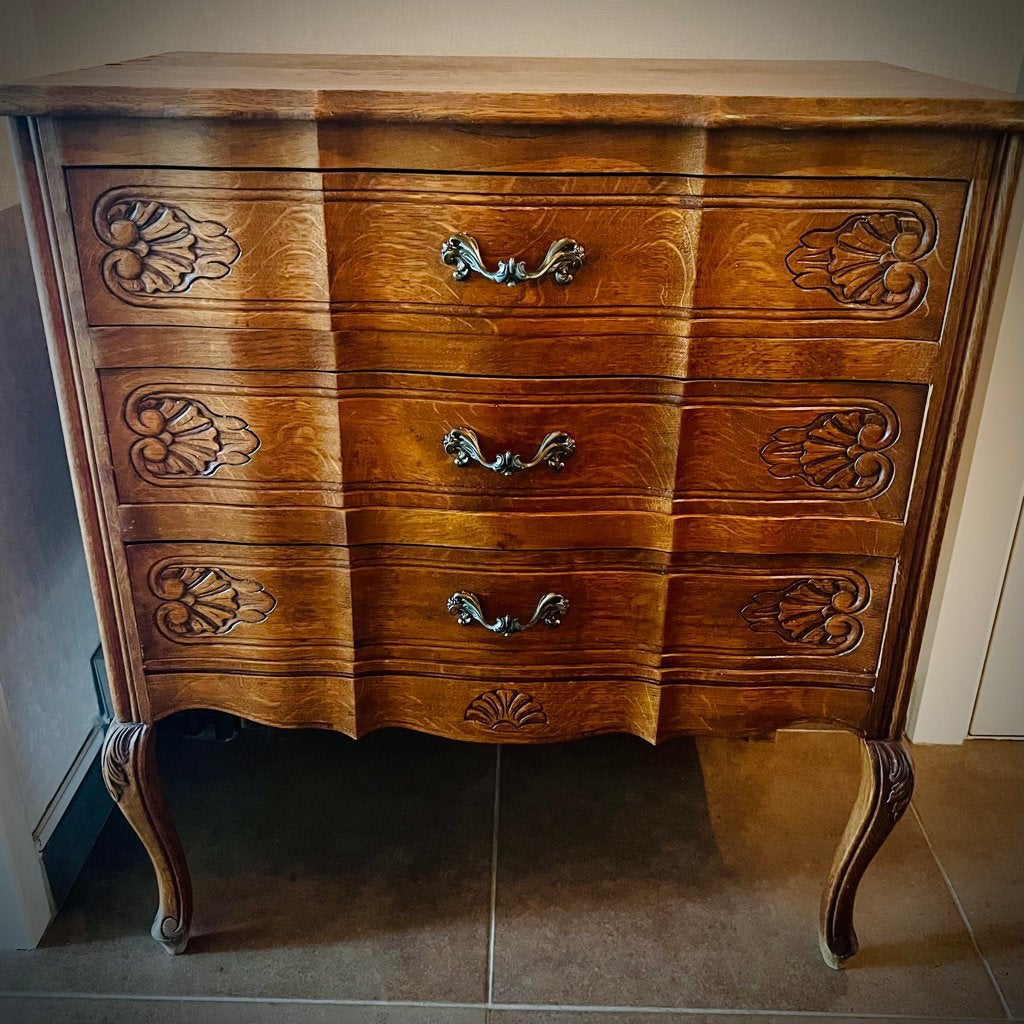 Commode 3 tiroirs en bois – belle patine d’origine, Antiquités & Art, Enlèvement