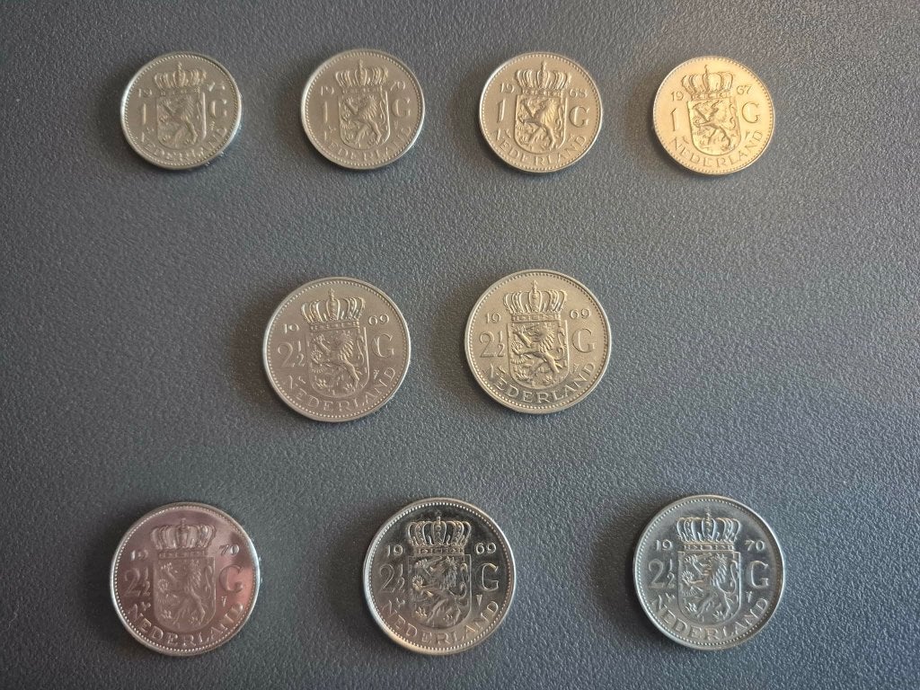 1 guldens en 21/2 guldens te koop, Enlèvement ou Envoi, Monnaie en vrac