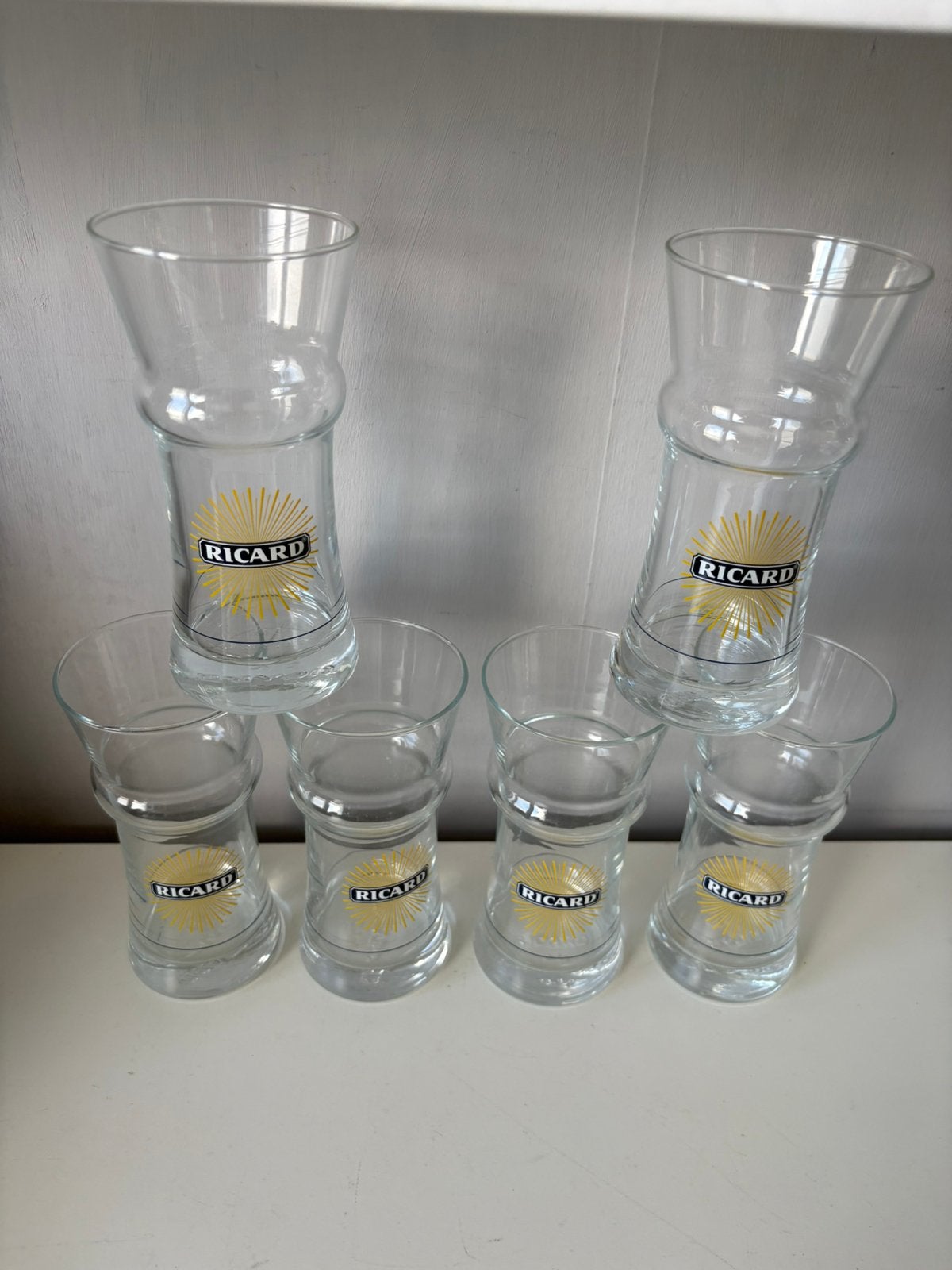 6 RICARD LONG DRINK „GAGNÈRE” -glazen, Verzamelen, Glas en Drinkglazen, Ophalen of Verzenden, Nieuw