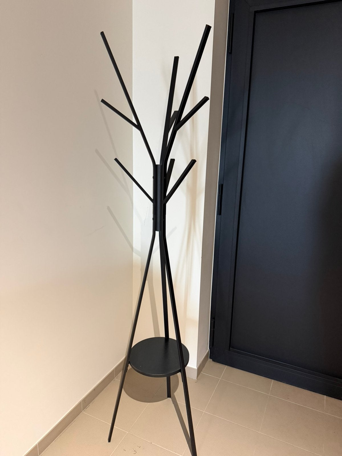 2x zwarte staande kapstok – 180 cm – €40, Ophalen, Zo goed als nieuw, Staande kapstok