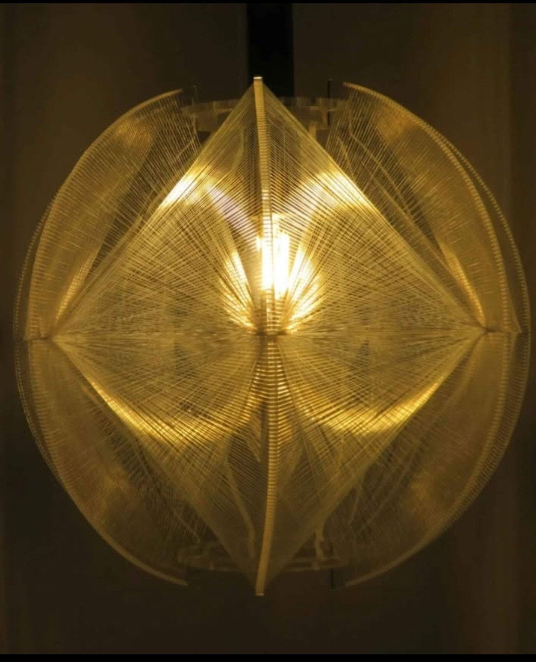 lustre suspension vintage 70'design Paul Secon, Enlèvement