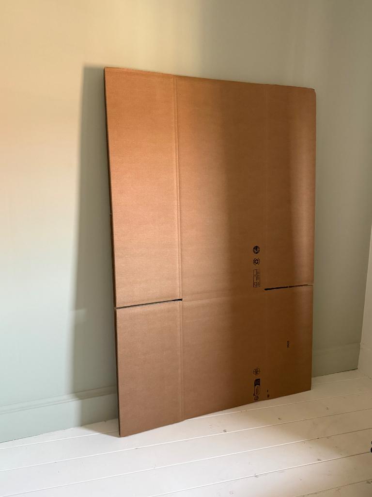 Kartonnen dozen in driedubbelgolfkarton 97 x 57 x 42 cm, Doe-het-zelf en Bouw, Kratten en Dozen, Ophalen, Doos, Opvouwbaar, 60 cm of meer